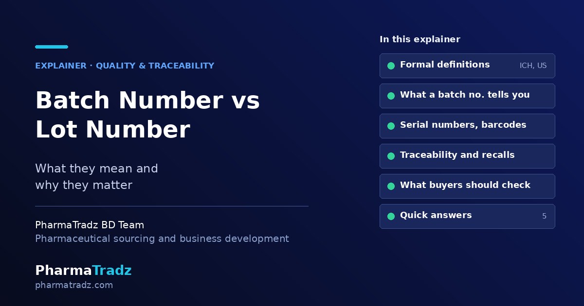 Batch Number vs Lot Number in Pharma: What They Mean and Why They Matter
