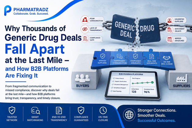 Why Thousands of Generic Drug Deals Fall Apart at the Last Mile - and How B2B Platforms Are Fixing Its