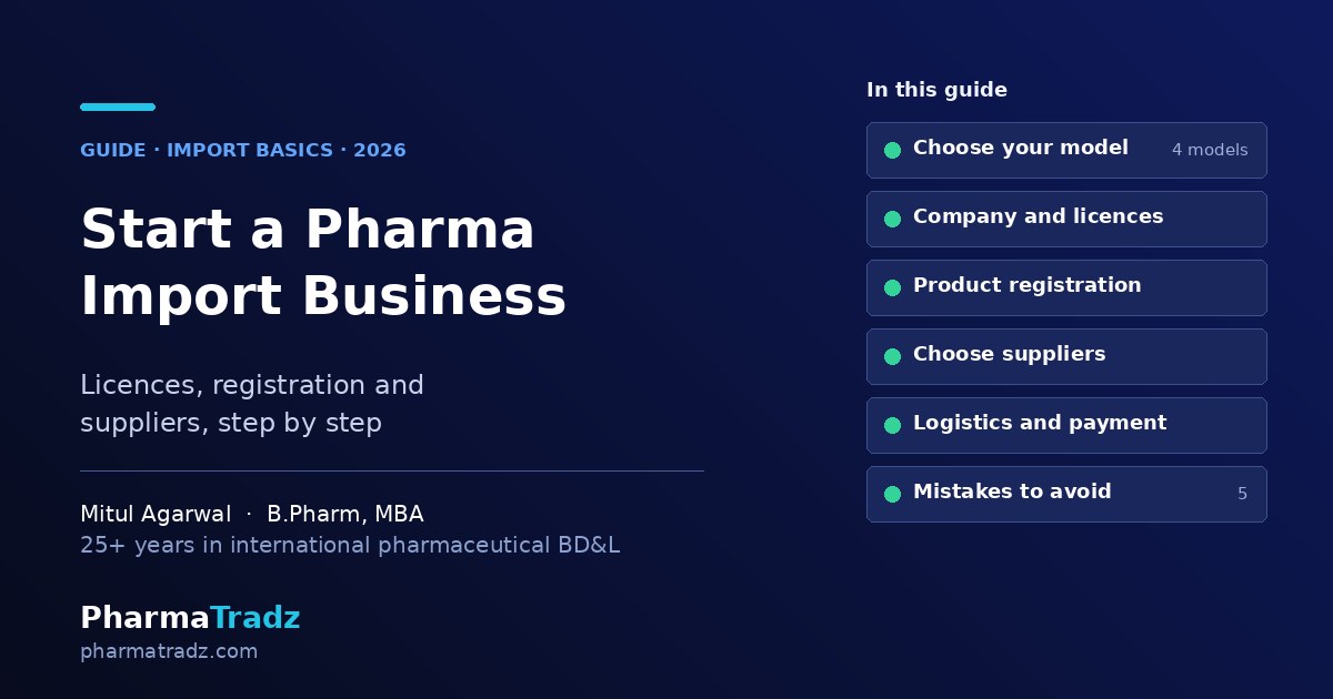 How to Start a Pharmaceutical Import Business: Licences, Registration and Suppliers (2026)