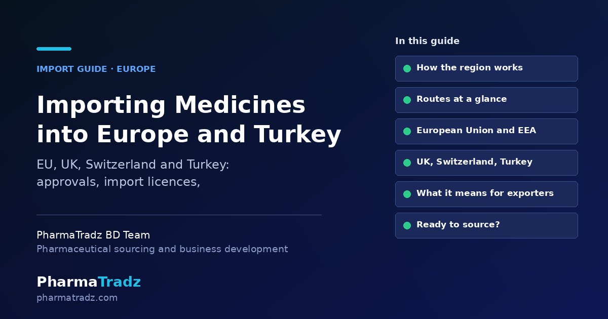 Importing Medicines into Europe and Turkey: A Country-by-Country Guide (2026)