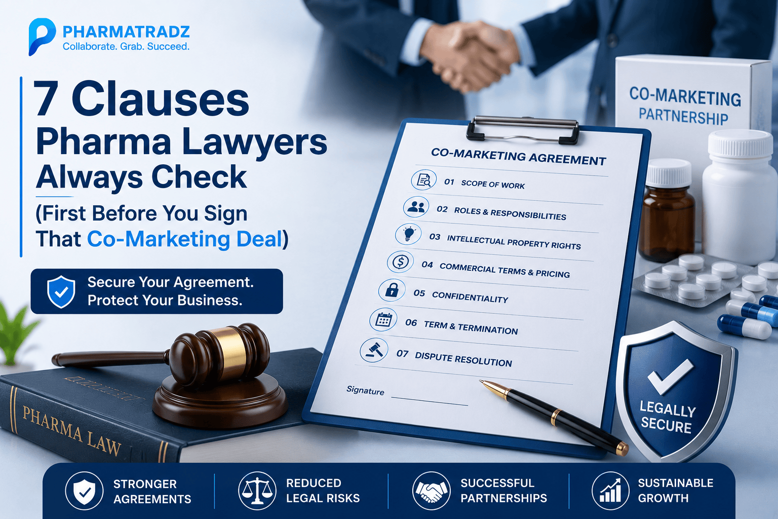 7 Clauses Pharma Lawyers Always Check (First Before You Sign That Co-Marketing Deal)