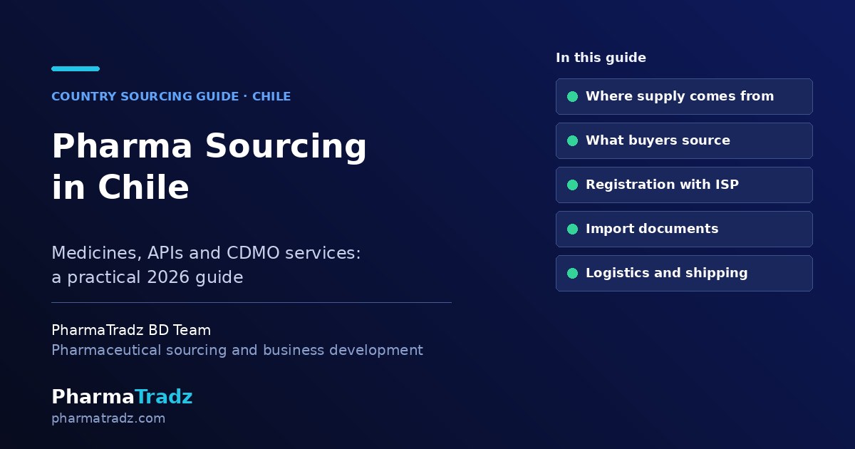 How Companies in Chile Can Source Pharma Products & CDMO Services (2026 Guide)
