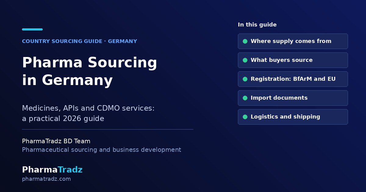 How Companies in Germany Can Source Pharma Products & CDMO Services (2026 Guide)