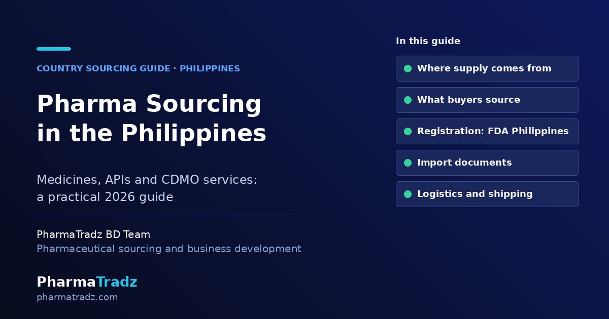 How Companies in the Philippines Can Source Pharma Products & CDMO Services (2026 Guide)
