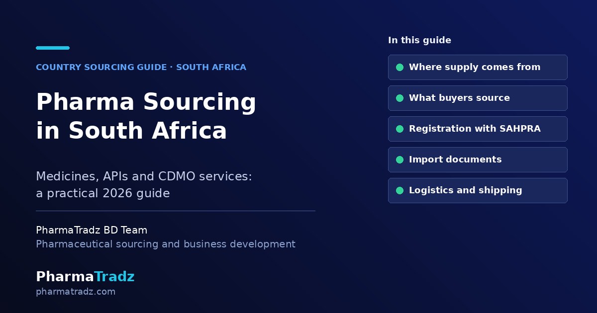 How Companies in South Africa Can Source Pharma Products & CDMO Services (2026 Guide)