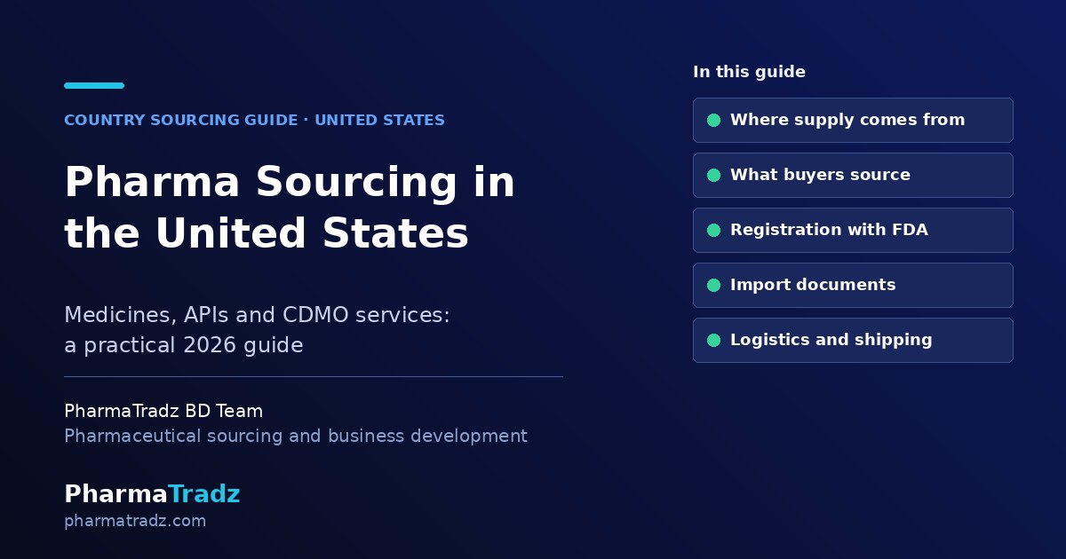 How Companies in the United States Can Source Pharma Products & CDMO Services (2026 Guide)