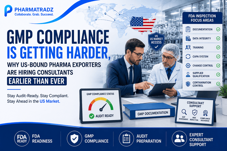 Why US-Bound Pharma Exporters Are Hiring Consultants Earlier Than Ever - GMP Compliance Is Getting Harder