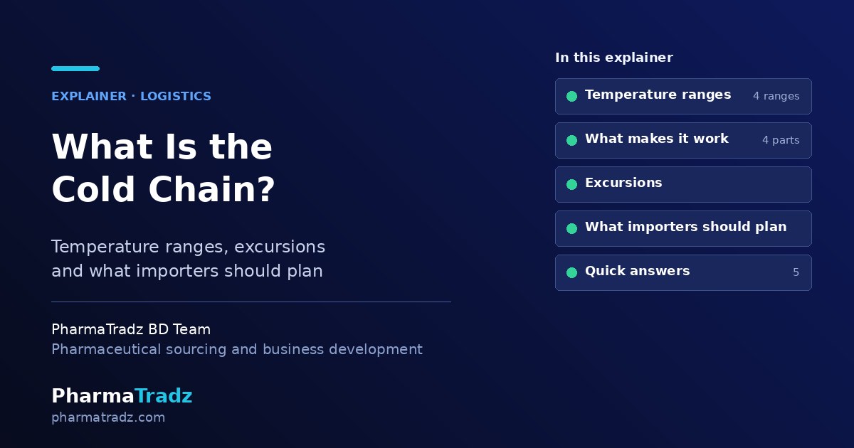 What Is the Cold Chain in Pharma? Temperature Ranges, Excursions and What Importers Should Plan