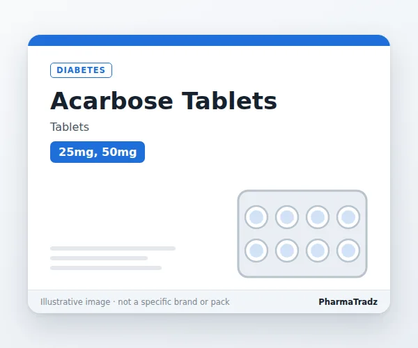 Acarbose Tablets Tablets manufacturers & suppliers
