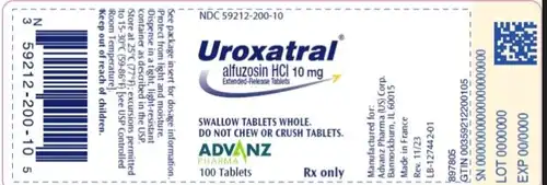 Alfuzosin Hcl Tablets manufacturers & suppliers