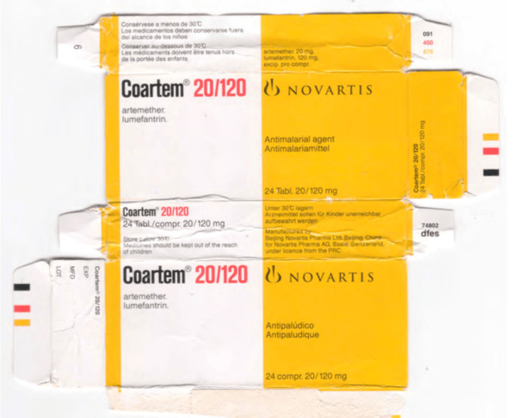 Artemether + Lumefantrine tablet