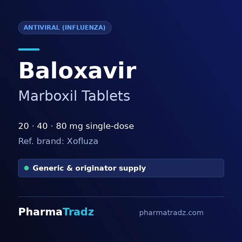 Baloxavir Marboxil Tablets bulk supplier for pharma manufacturers