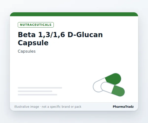 BETA 1,3/1,6 D-GLUCAN CAPSULE bulk supplier for pharma manufacturers