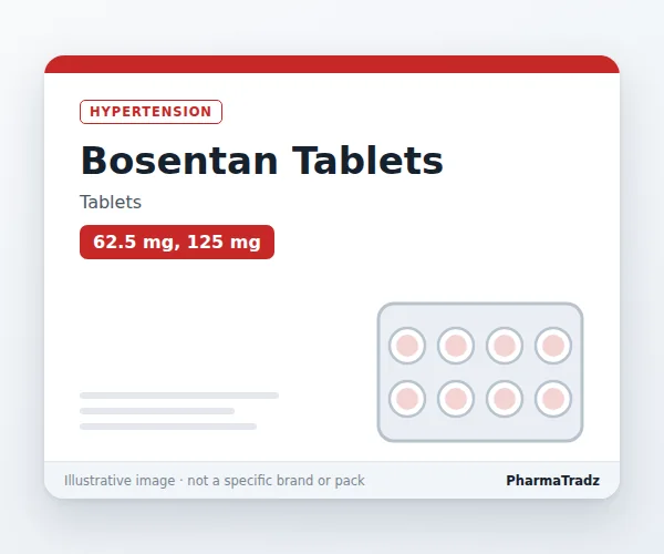 Bosentan Tablets Tablets manufacturers & suppliers