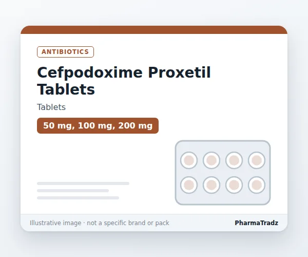 Cefpodoxime Proxetil Tablets Tablets manufacturers & suppliers