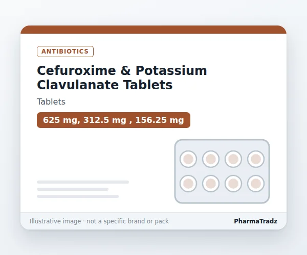 Cefuroxime & Potassium Clavulanate Tablets Tablets manufacturers & suppliers