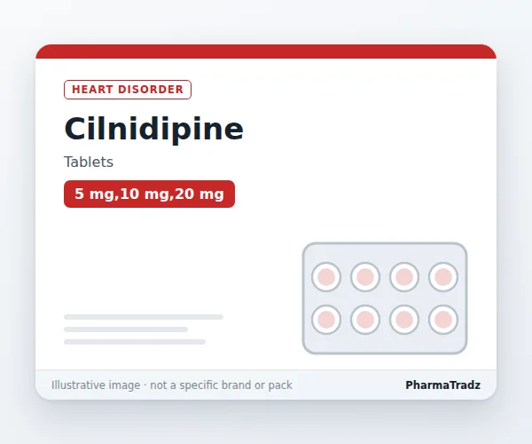 Cilnidipine bulk supplier for pharma manufacturers