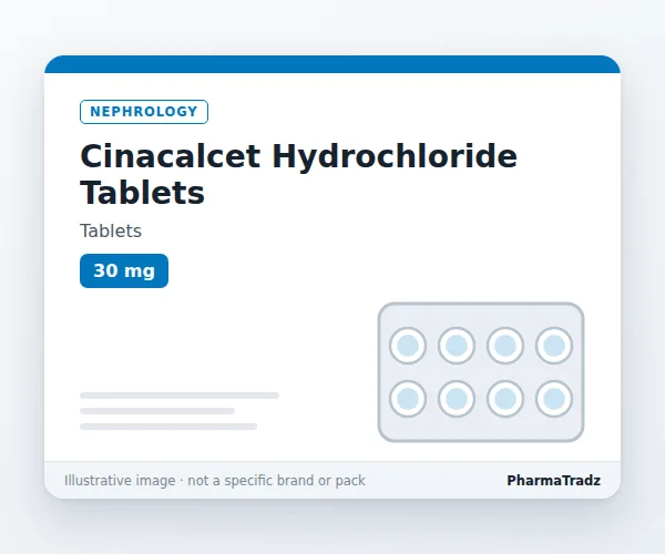 Cinacalcet Hydrochloride Tablets Tablets manufacturers & suppliers