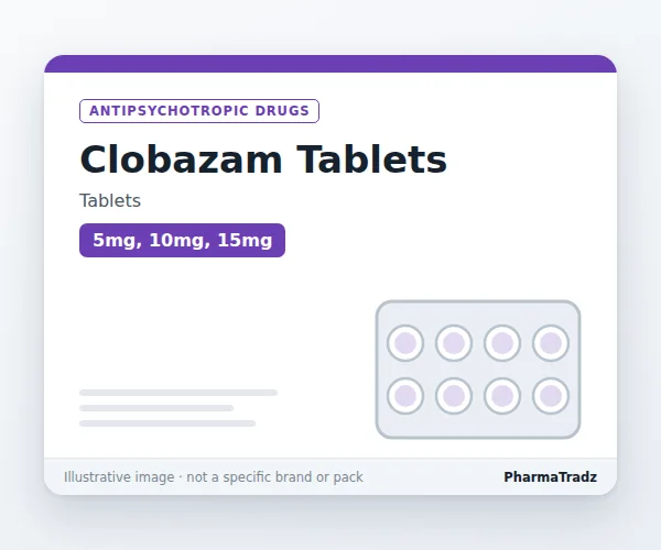 Clobazam Tablets Tablets manufacturers & suppliers