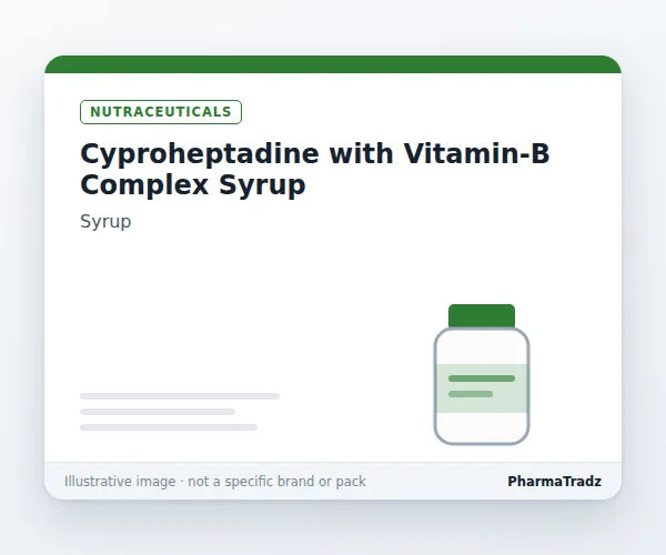 Cyproheptadine with Vitamin-B Complex Syrup Syrup manufacturers & suppliers