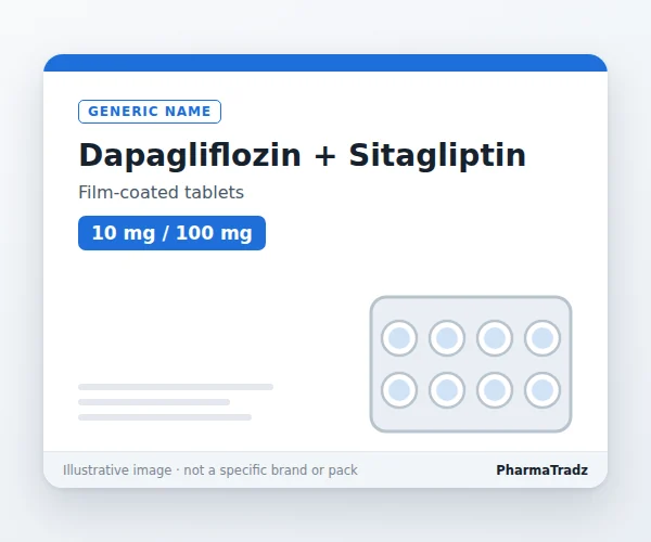 Dapagliflozin + Sitagliptin Tablets Film-coated tablets manufacturers & suppliers
