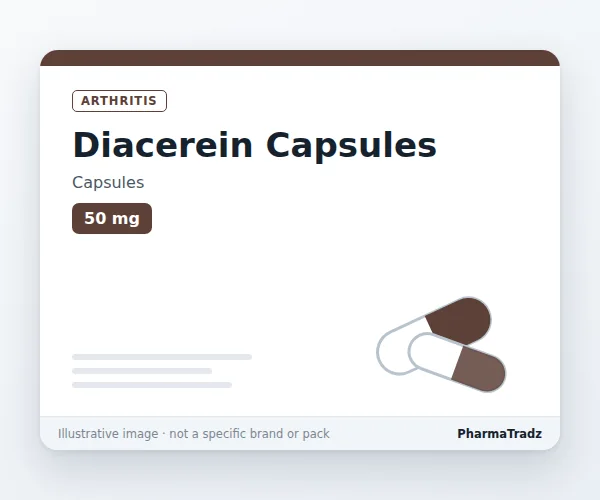 Diacerein Capsules manufacturers & suppliers