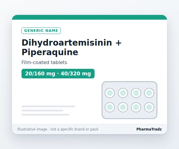 Dihydroartemisinin + Piperaquine Tablets Film-coated tablets manufacturers & suppliers