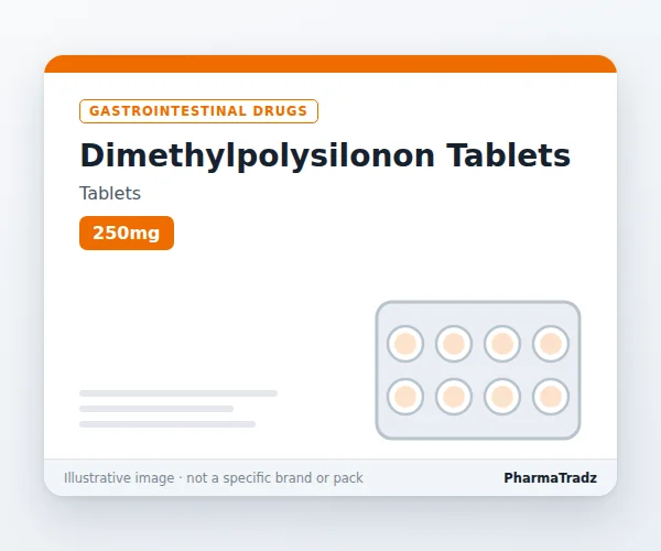Dimethylpolysilonon Tablets Tablets manufacturers & suppliers