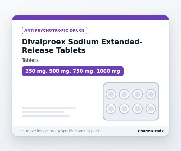 Divalproex Sodium Extended-Release Tablets Tablets manufacturers & suppliers