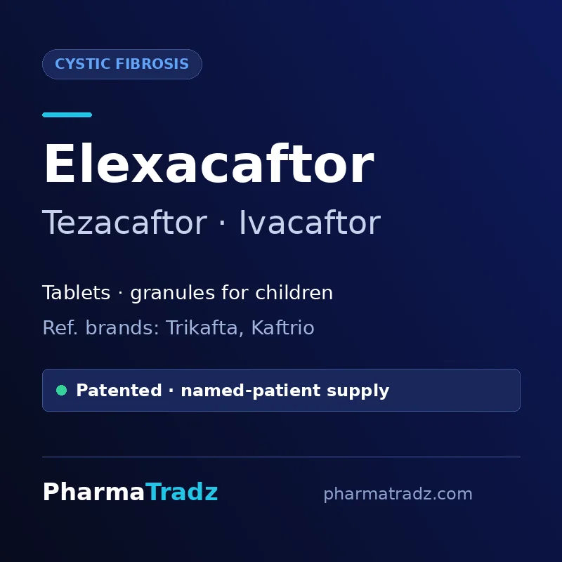 Elexacaftor + Tezacaftor + Ivacaftor Tablets Film-coated tablets, oral granules manufacturers & suppliers