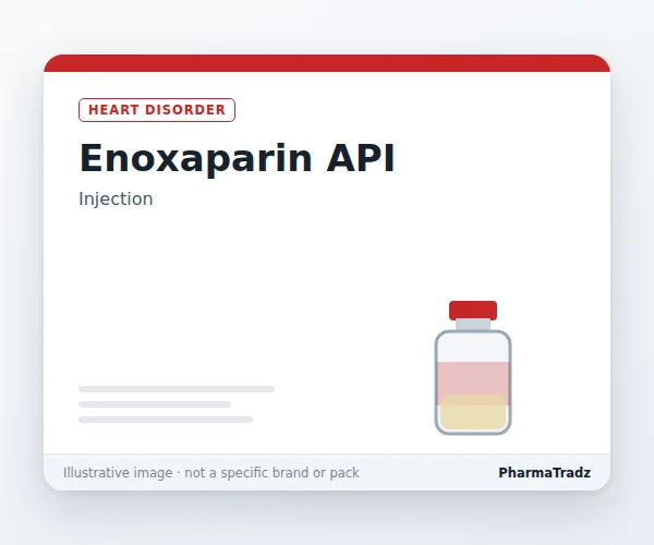 Enoxaparin API bulk supplier for pharma manufacturers