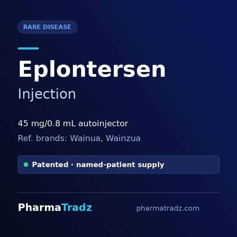 Eplontersen Injection bulk supplier for pharma manufacturers