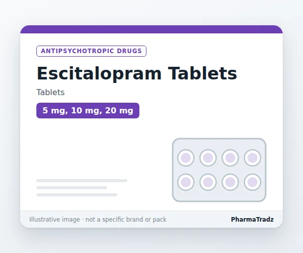 Escitalopram Tablets Tablets manufacturers & suppliers