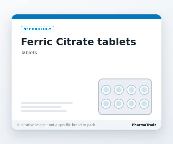 Ferric Citrate tablets tablets manufacturers & suppliers