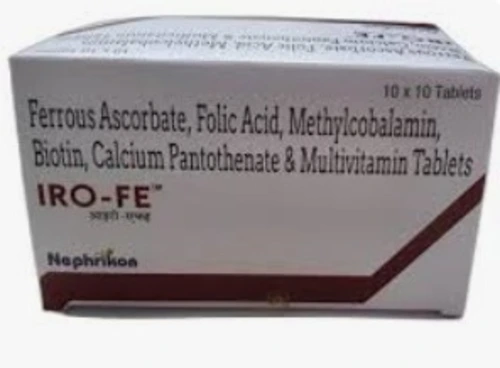 FERROUS ASCORBATE / METHYLCOBALAMIN / BIOTIN / CALCIUM PANTOTHENATE / MULTIVITAMIN TABLET bulk supplier for pharma manufacturers