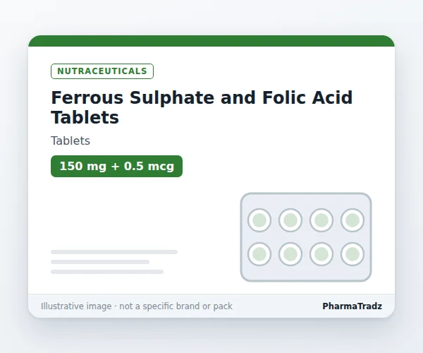 Ferrous Sulphate and Folic Acid Tablets Tablets manufacturers & suppliers