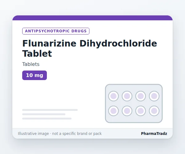 Flunarizine Dihydrochloride Tablet Tablets manufacturers & suppliers