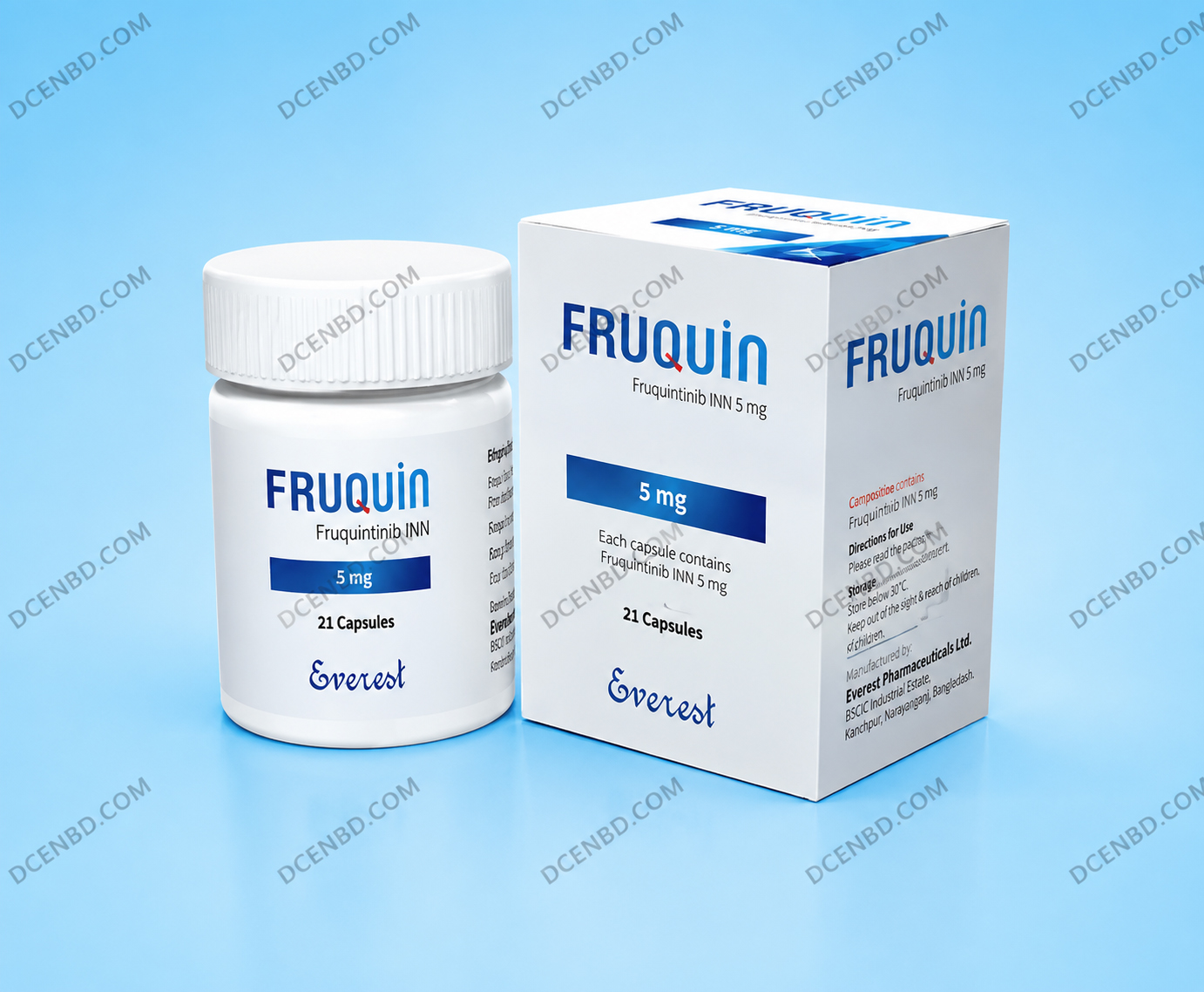 FRUQUIN 5 Mg (Fruquintinib) bulk supplier for pharma manufacturers