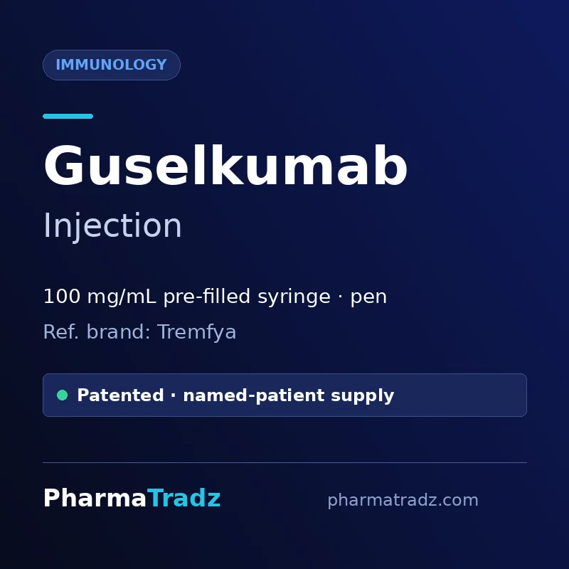 Guselkumab Injection bulk supplier for pharma manufacturers