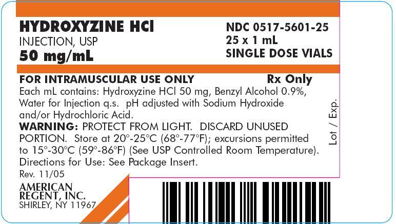 Hydroxyzine Injectable solution (IM)