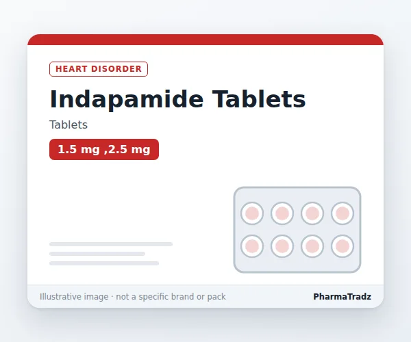 Indapamide Tablets Tablets manufacturers & suppliers