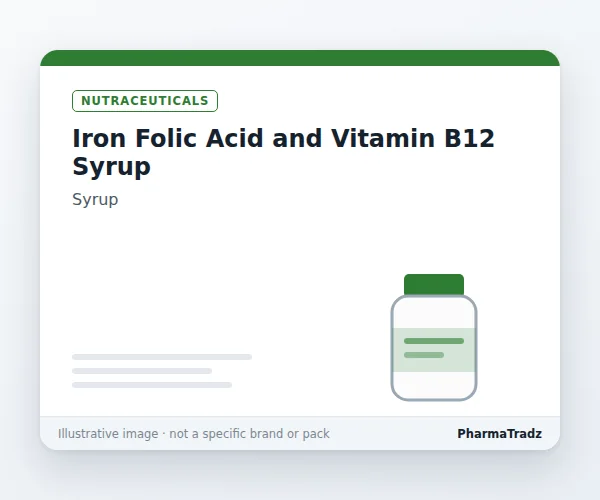 Iron Folic Acid and Vitamin B12 Syrup Syrup manufacturers & suppliers