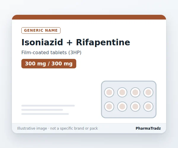 Isoniazid + Rifapentine Tablets bulk supplier for pharma manufacturers