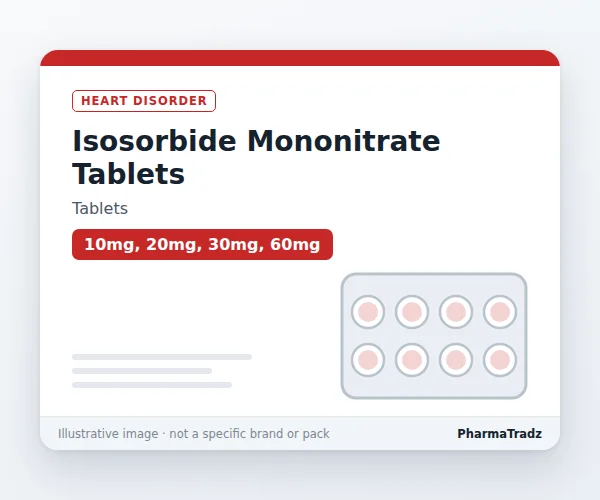 Isosorbide Mononitrate Tablets Tablets manufacturers & suppliers