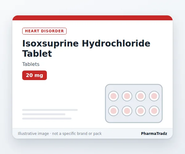 Isoxsuprine Hydrochloride Tablet Tablets manufacturers & suppliers