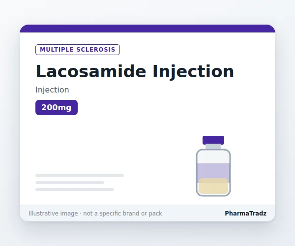 LACOSAMIDE INJECTION manufacturers & suppliers