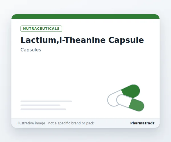 LACTIUM,L-THEANINE CAPSULE Capsules manufacturers & suppliers