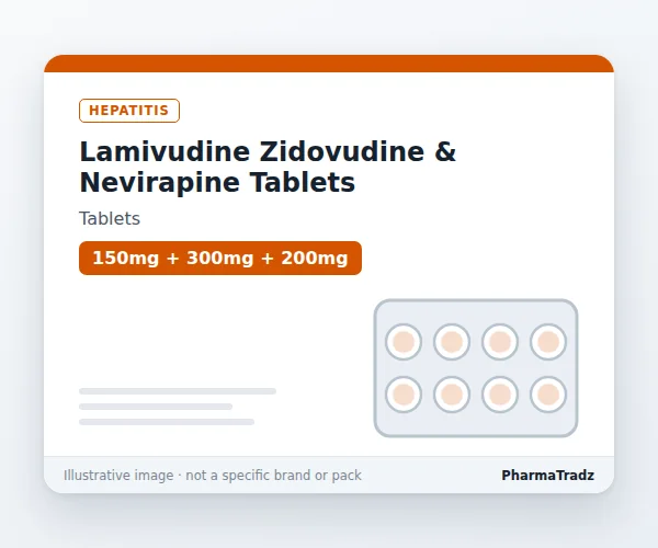 Lamivudine Zidovudine & Nevirapine Tablets Tablets manufacturers & suppliers