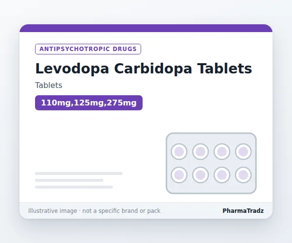 Levodopa Carbidopa Tablets Tablets manufacturers & suppliers