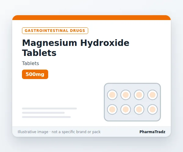 Magnesium Hydroxide Tablets Tablets manufacturers & suppliers